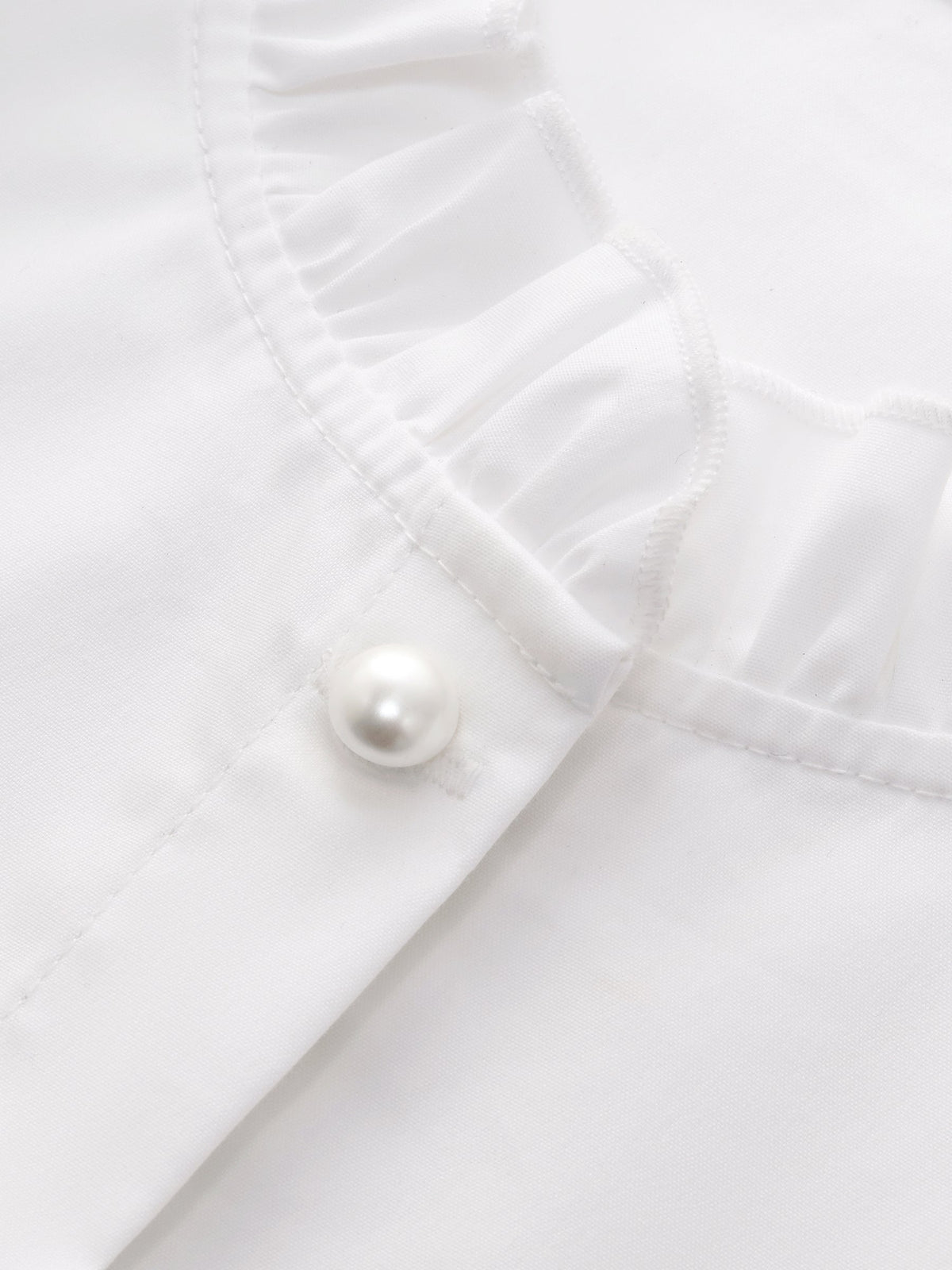 Ruffle Collar Women Sleeveless Shirt