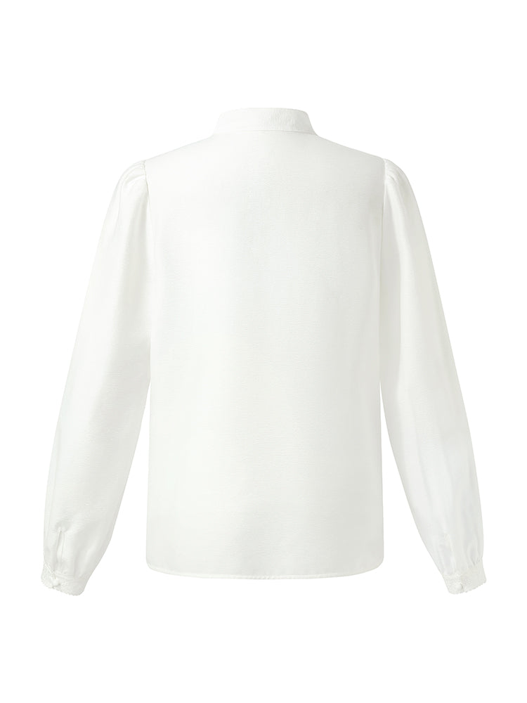 Tie Front Neck Women Blouse