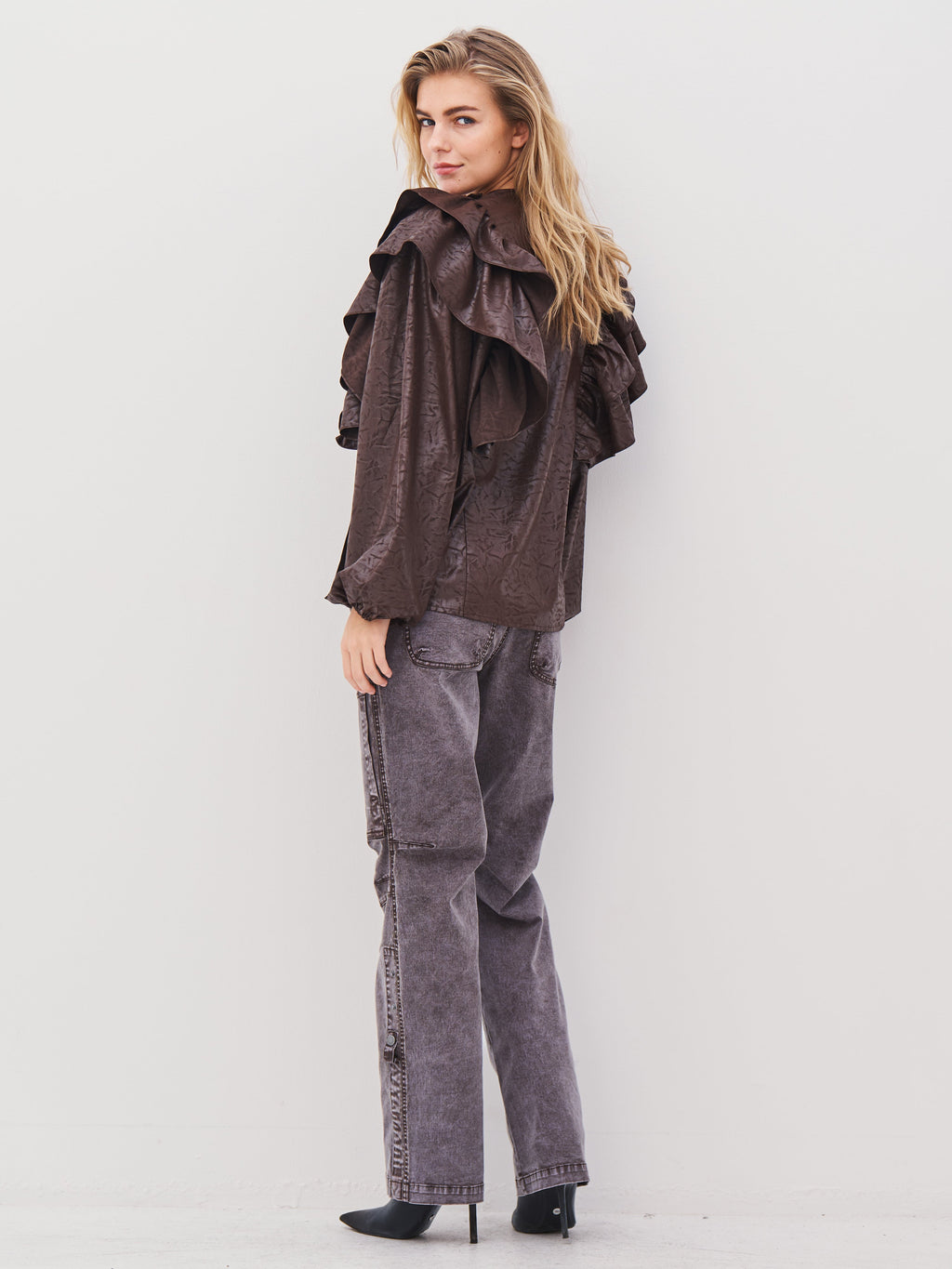 AMY trousers - Brown Mix