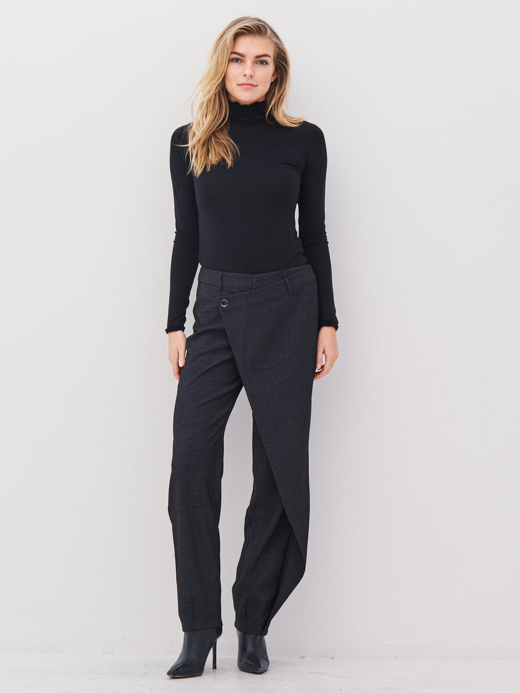 ANGELA trousers - Black mix