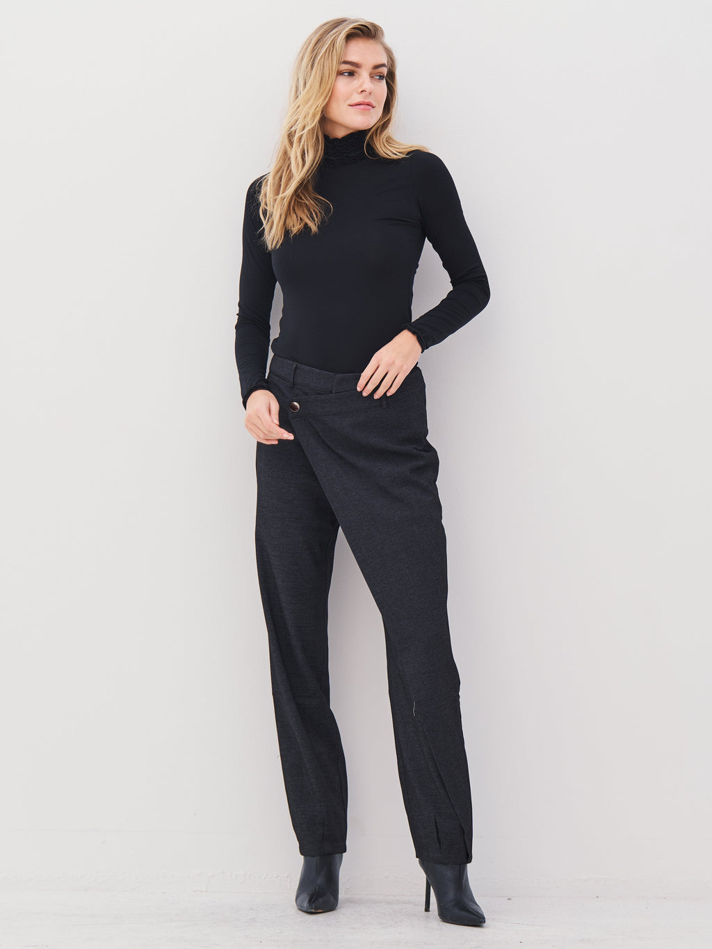 ANGELA trousers - Black mix