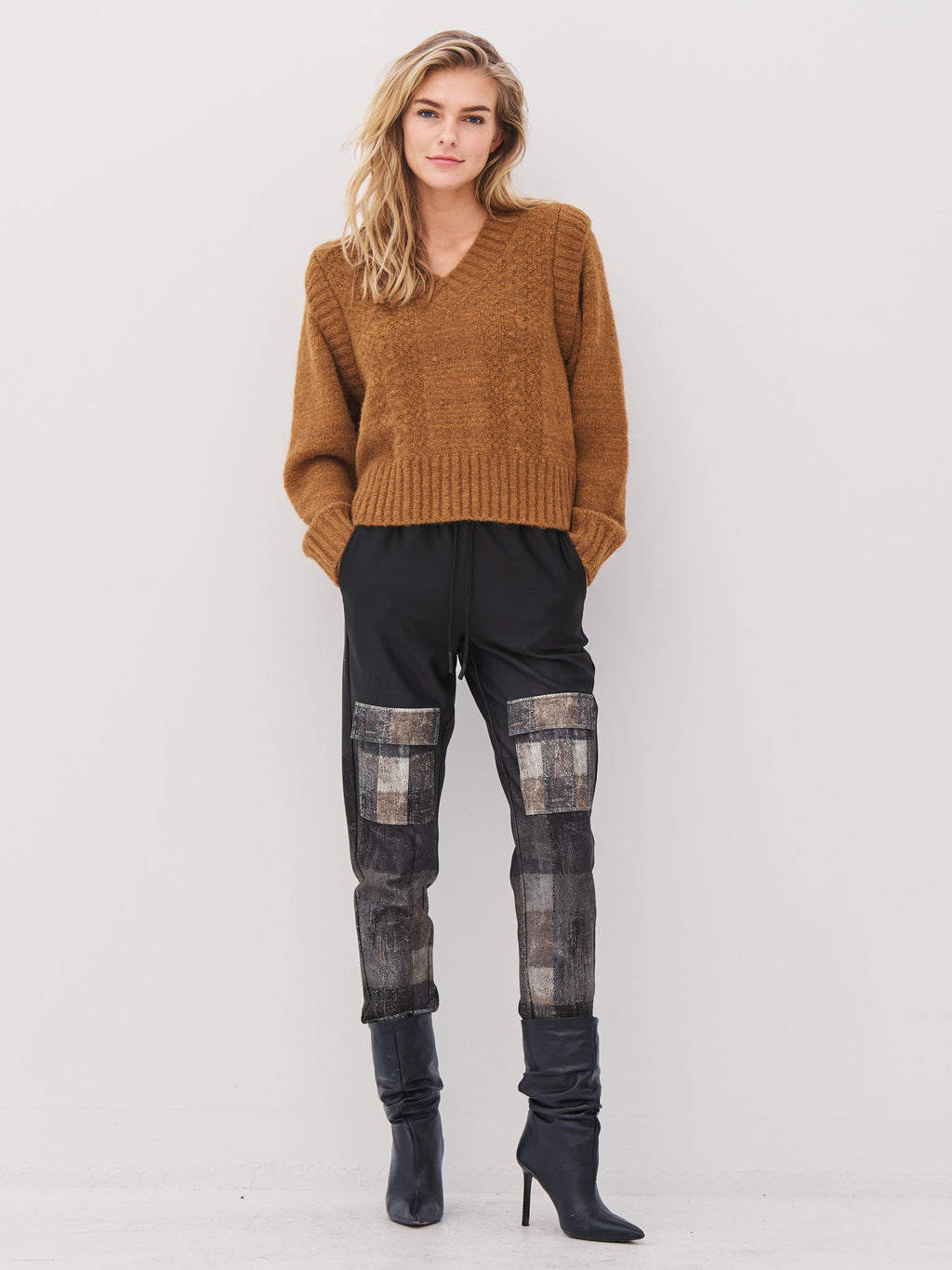 ANNA trousers - Black mix
