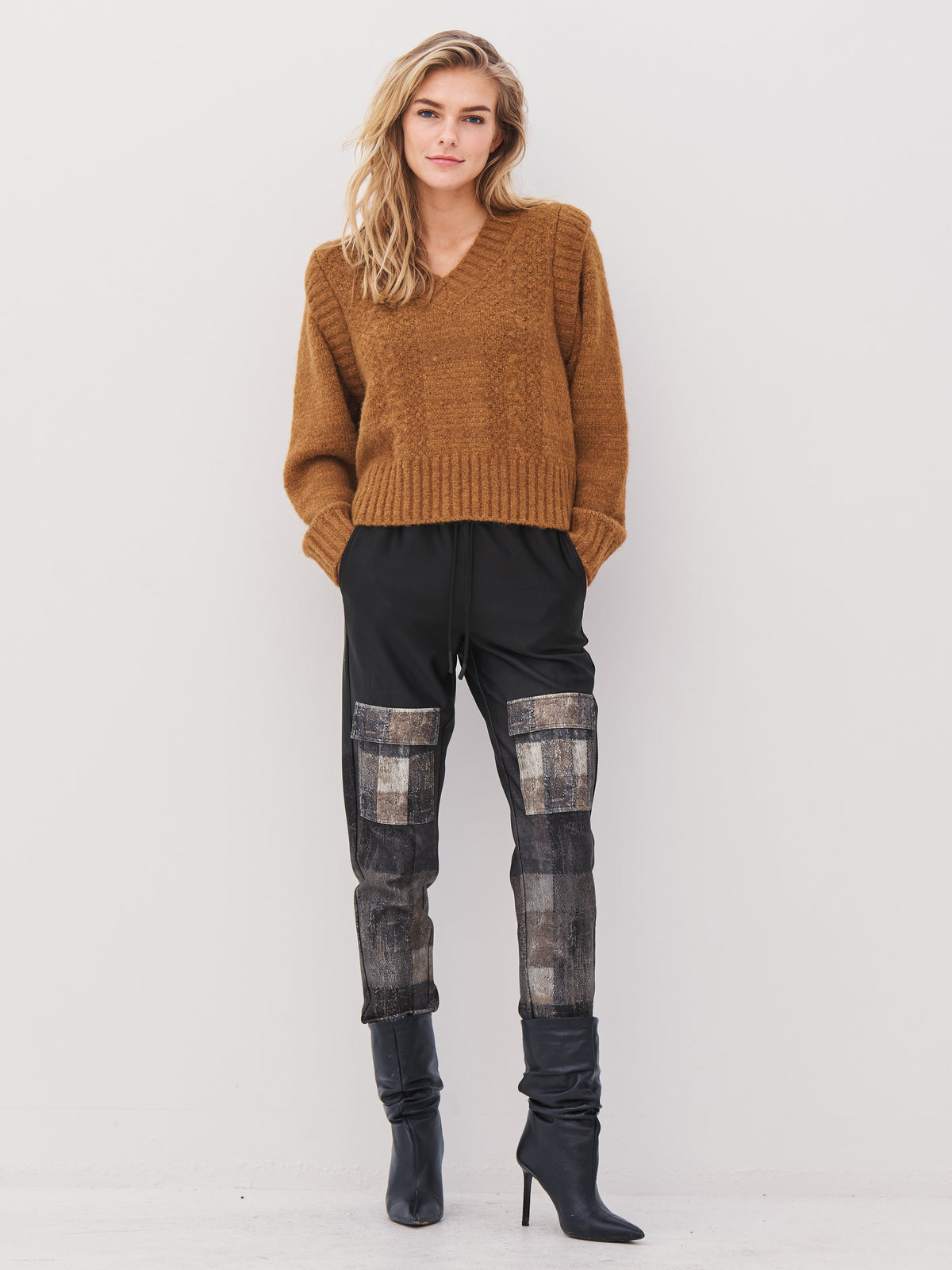 ANNA trousers - Black mix