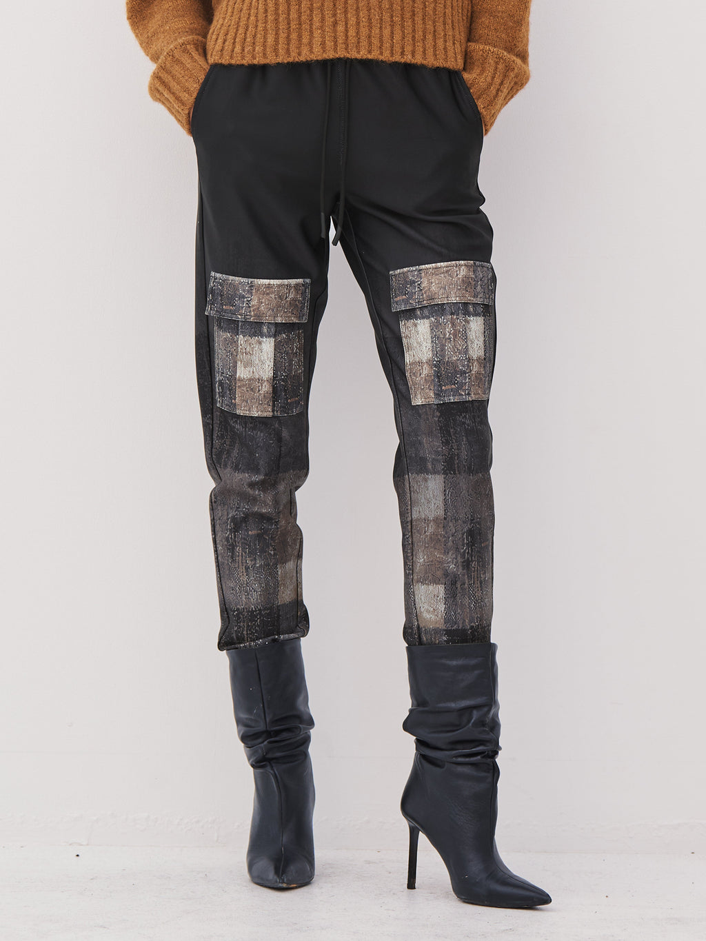 ANNA trousers - Black mix