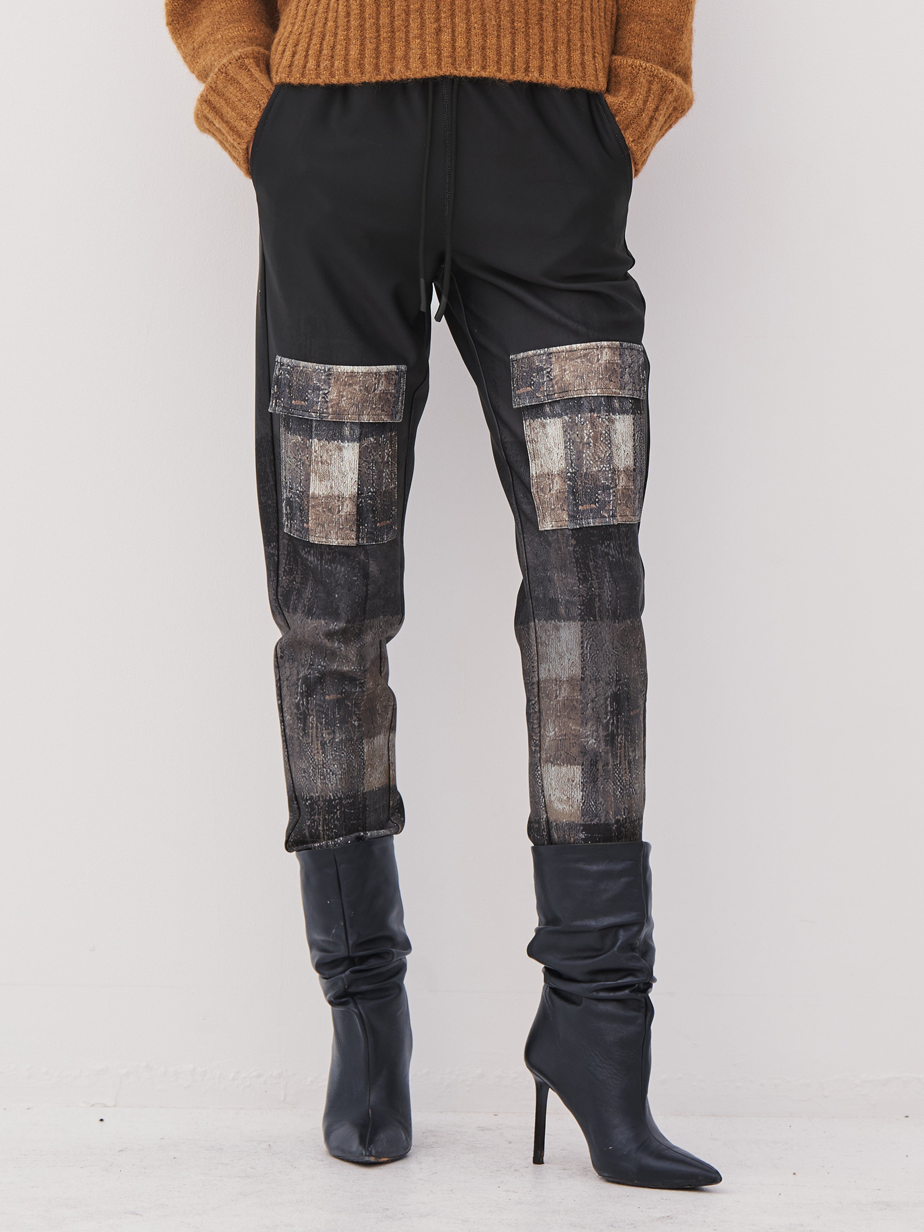 ANNA trousers - Black mix