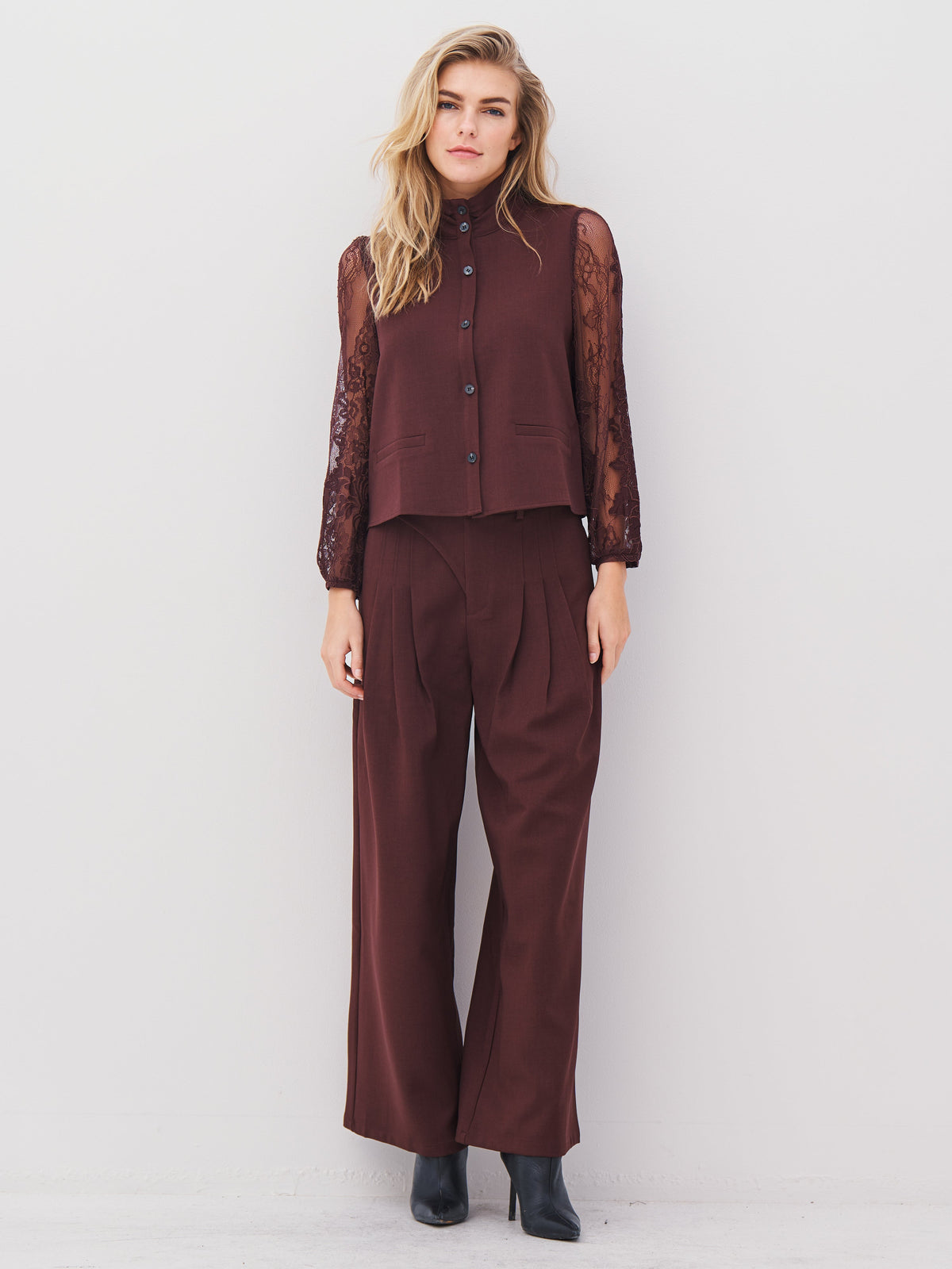 ARIEL trousers - Grape