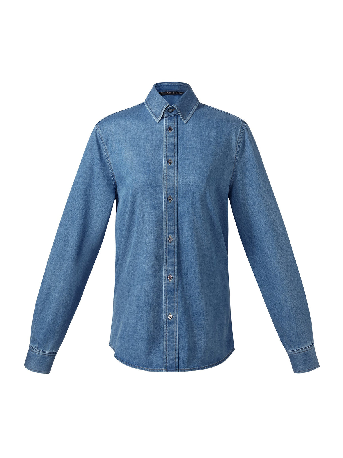 Denim Long Sleeve Women Shirt