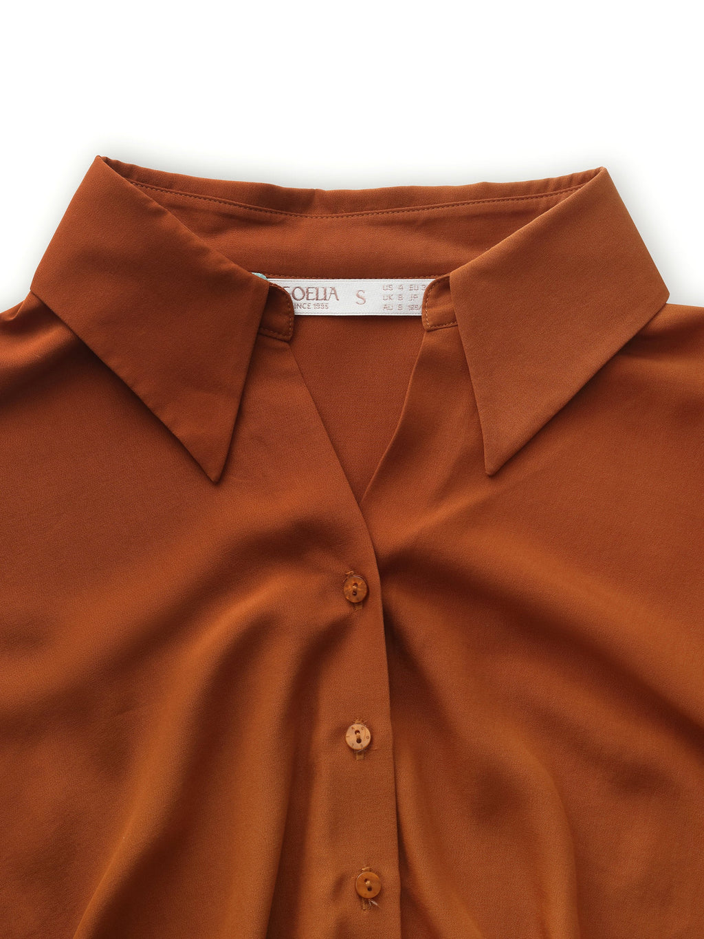 Tencel Acetate Blend Women Adjustable Sleeves Shirt